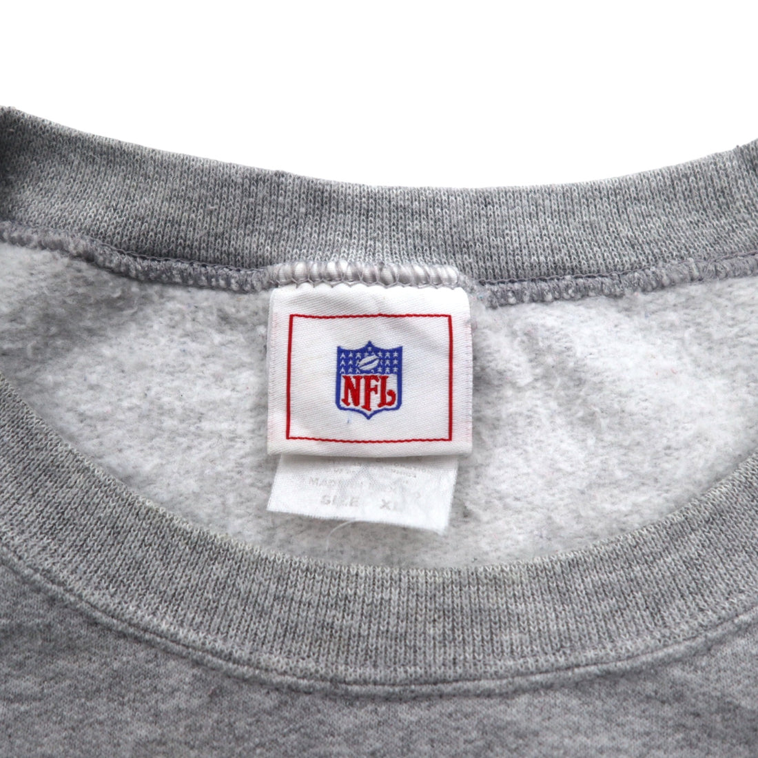 NFL 90s Crew Neck Sweatshirt XL Grey Print PITTSBURGH STEELERS Made in Mexico