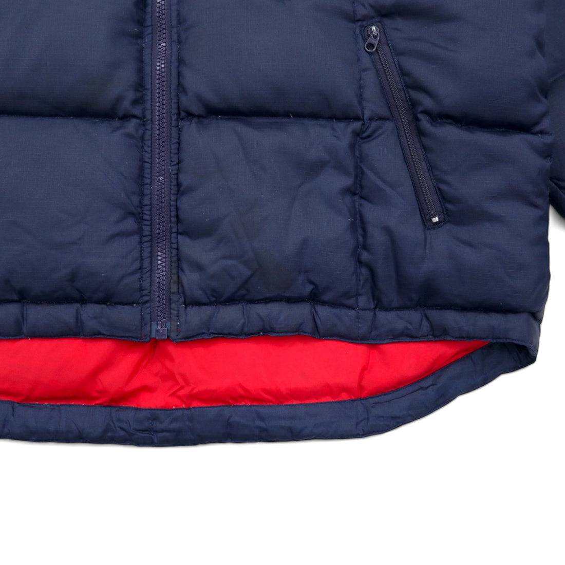 TOMMY HILFIGER 90s Down Jacket L Navy Nylon Flag Logo