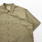 Dickies 半袖 チノ ワークシャツ 3XL ベージュ 胸ポケット ビッグサイズ ホンジュラス製