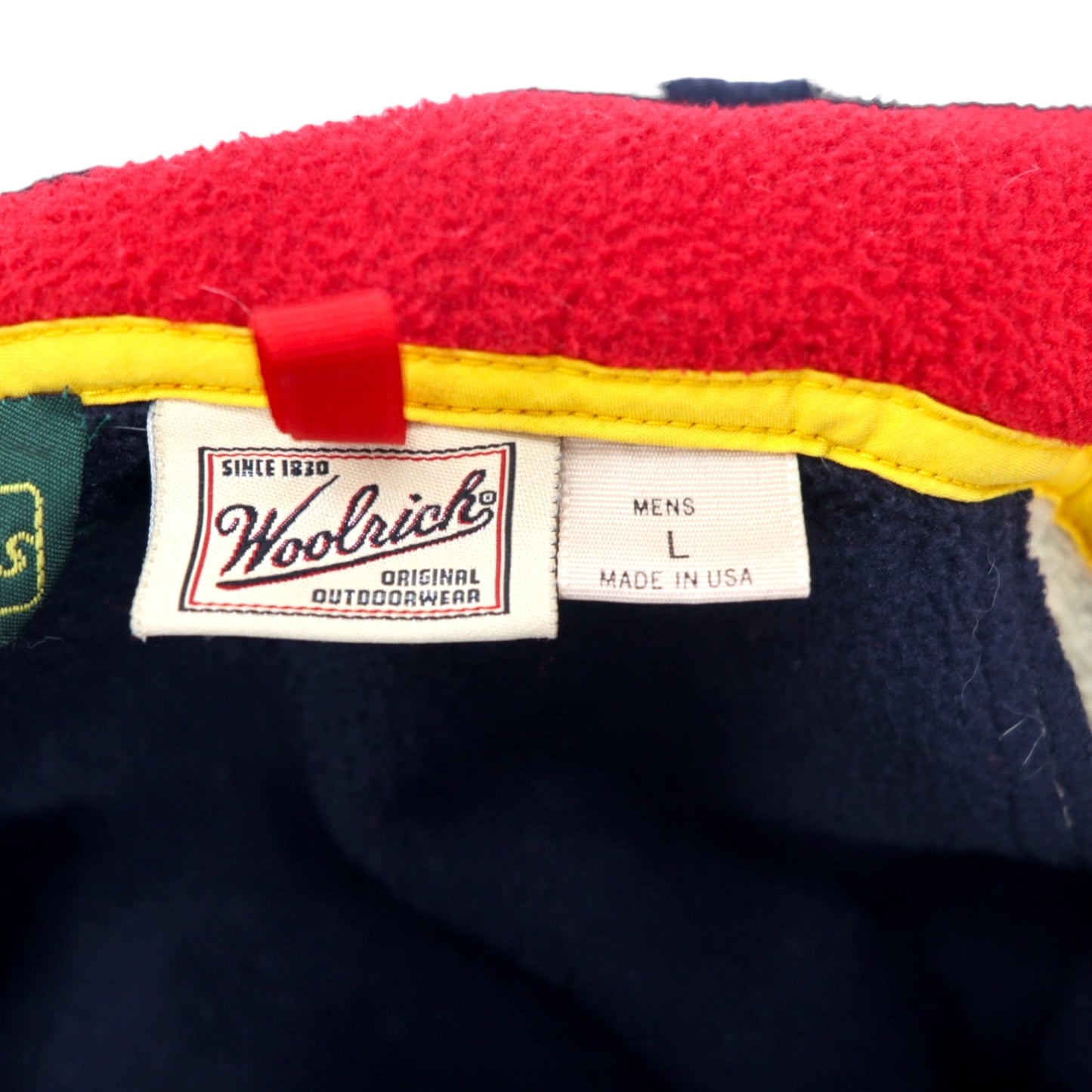 Woolrich USA製 90年代 POLARTEC フルジップ フリースジャケット L ネイビー ポリエステル Don Thomas Sporthaus