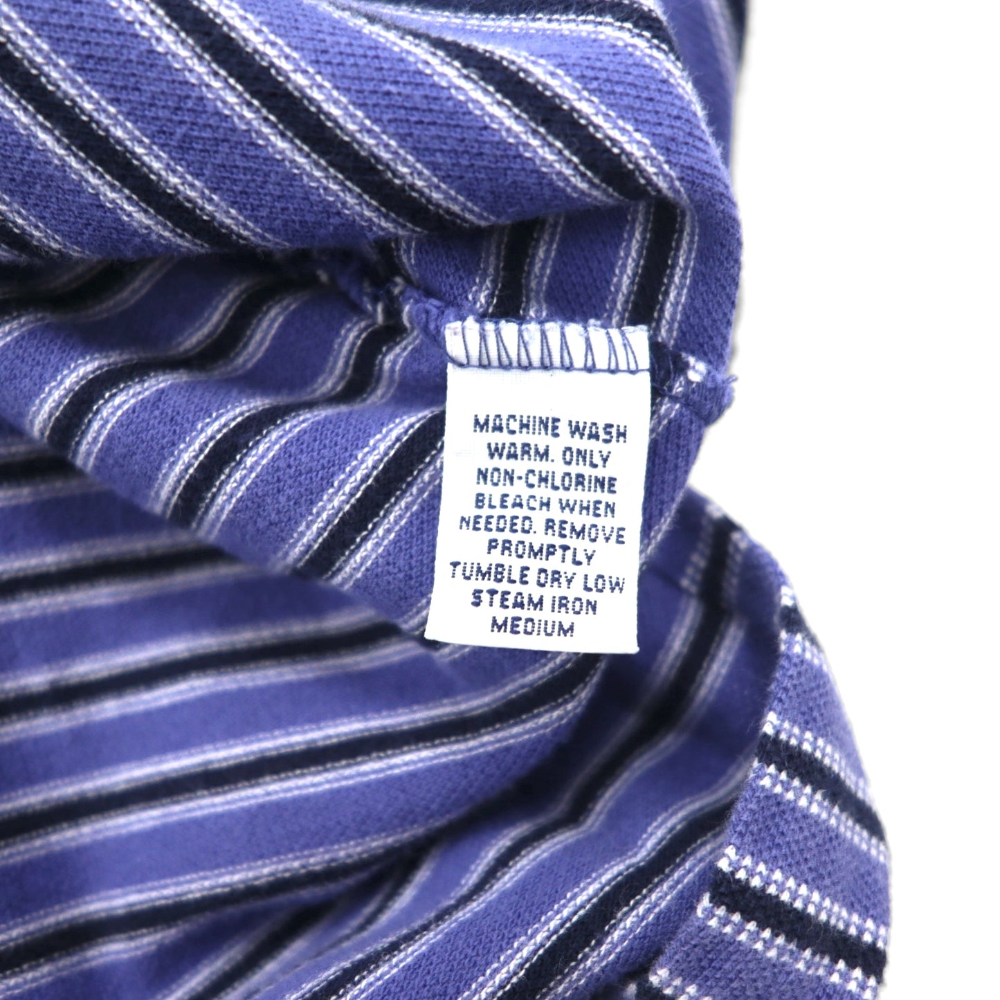 Polo by Ralph Lauren 90年代 ボーダー ポロシャツ XL ブルー コットン 鹿の子 スモールポニー刺繍