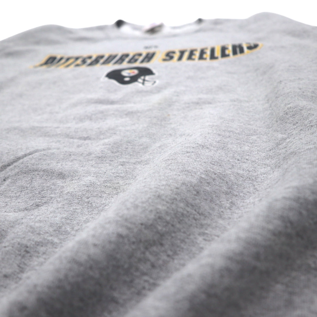 NFL 90s Crew Neck Sweatshirt XL Grey Print PITTSBURGH STEELERS Made in Mexico