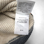Eddie Bauer クルーネック 前V ニット セーター M ベージュ コットン 3823