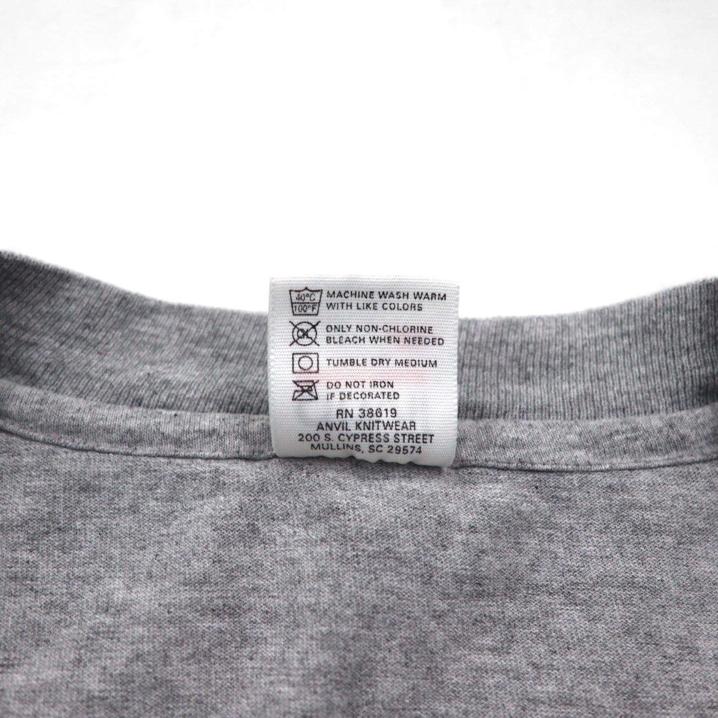 anvil 90年代 USA製 シングルステッチ Tシャツ XL グレー MINESOTA 両面 アニマル プリント オオカミ