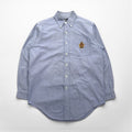 Polo Ralph Lauren 90s Oxford Button-Down Shirt, Size M, Blue, Chest Pocket Emblem
