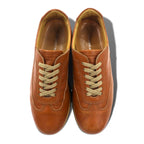 BURBERRY Calf Leather Sneakers 24.5cm Beige BU1340