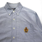 Polo Ralph Lauren 90s Oxford Button-Down Shirt, Size M, Blue, Chest Pocket Emblem