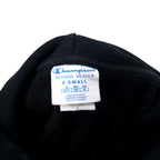 Champion Reverse Weave Hoodie, Medium, Black, Cotton, Blue Single Tag, Reprint, Made in Pakistan