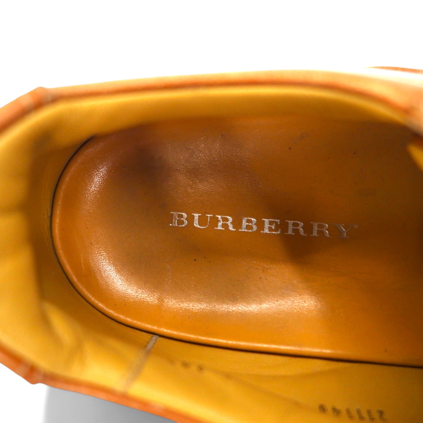 BURBERRY カーフレザー スニーカー 24.5cm ベージュ BU1340