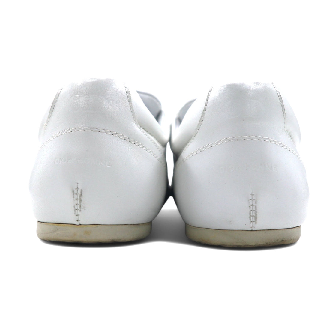 DIOR HOMME Made in Italy German Trainer Sneakers 24.5cm White Leather Hedi Slimane 07AW Eddie Period