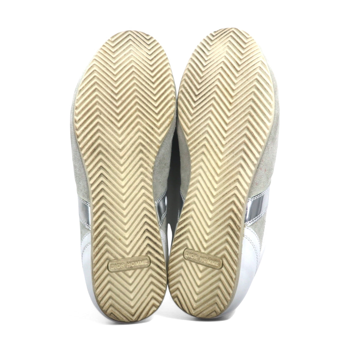 DIOR HOMME Made in Italy German Trainer Sneakers 24.5cm White Leather Hedi Slimane 07AW Eddie Period