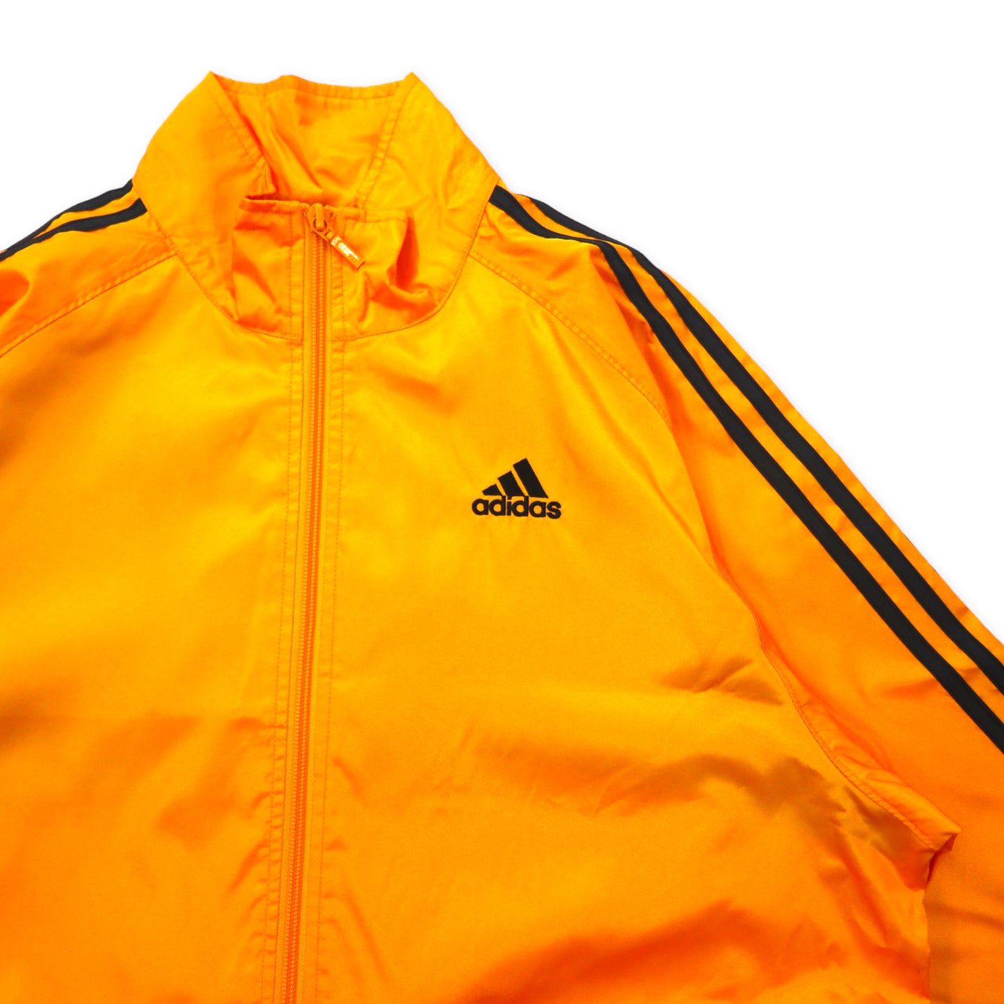 Adidas 00s Track Jacket Jersey M Orange Polyester 3 Striped Unused
