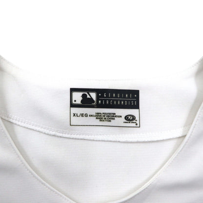 MLB TRUE FAN ベースボールシャツ XL ホワイト ポリエステル デトロイト タイガース Detroit Tigers