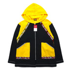 Coca Cola フルジップパーカー L イエロー ブラック コットン テープロゴ 未使用品