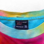 MV SPORT タイダイ カレッジ Tシャツ XL マルチカラー コットン パキスタン製