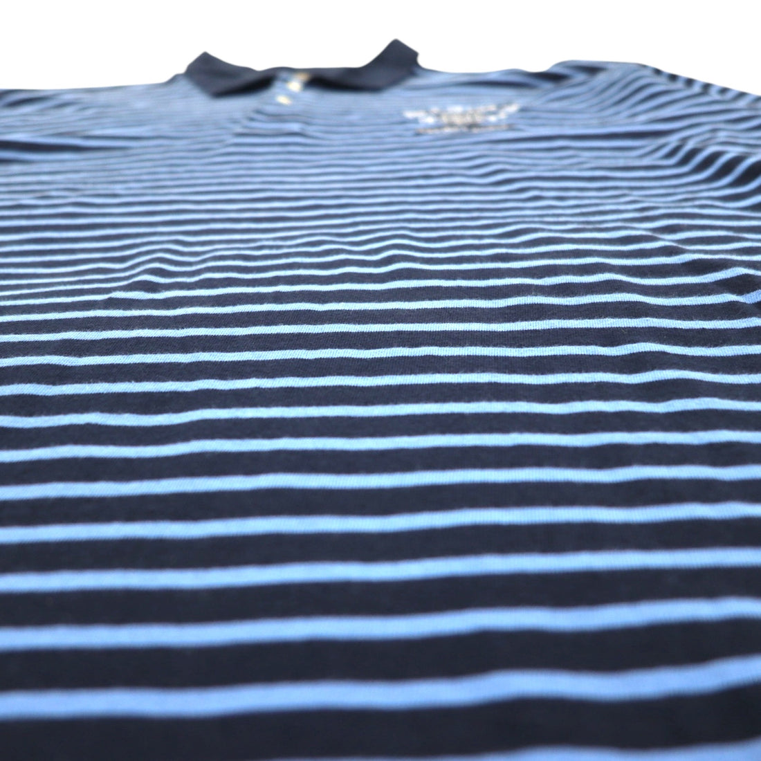 POLO JEANS CO. RALPH LAUREN 90s Long Sleeve Polo Shirt, Rugby Shirt, XL, Blue, Striped, Oversized