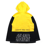 Coca Cola フルジップパーカー L イエロー ブラック コットン テープロゴ 未使用品