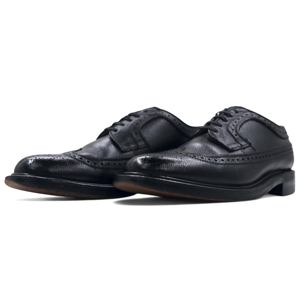 REGAL Wingtip Medallion Shoes Country Shoes 23.5cm Black Leather Embossed 6263 2235 Made in Japan