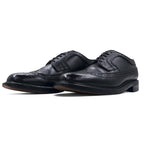REGAL Wingtip Medallion Shoes Country Shoes 23.5cm Black Leather Embossed 6263 2235 Made in Japan