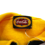 Coca Cola フルジップパーカー L イエロー ブラック コットン テープロゴ 未使用品