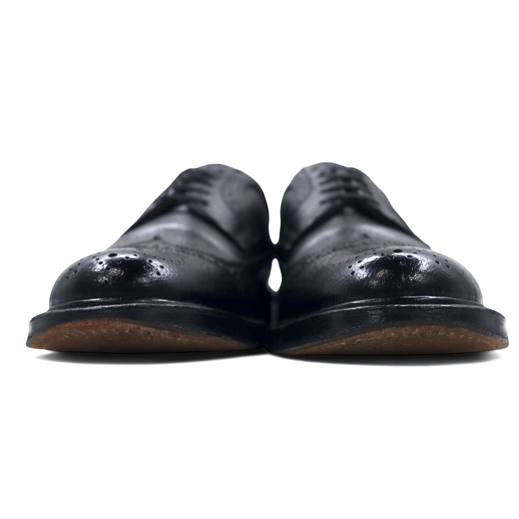 REGAL Wingtip Medallion Shoes Country Shoes 23.5cm Black Leather Embossed 6263 2235 Made in Japan