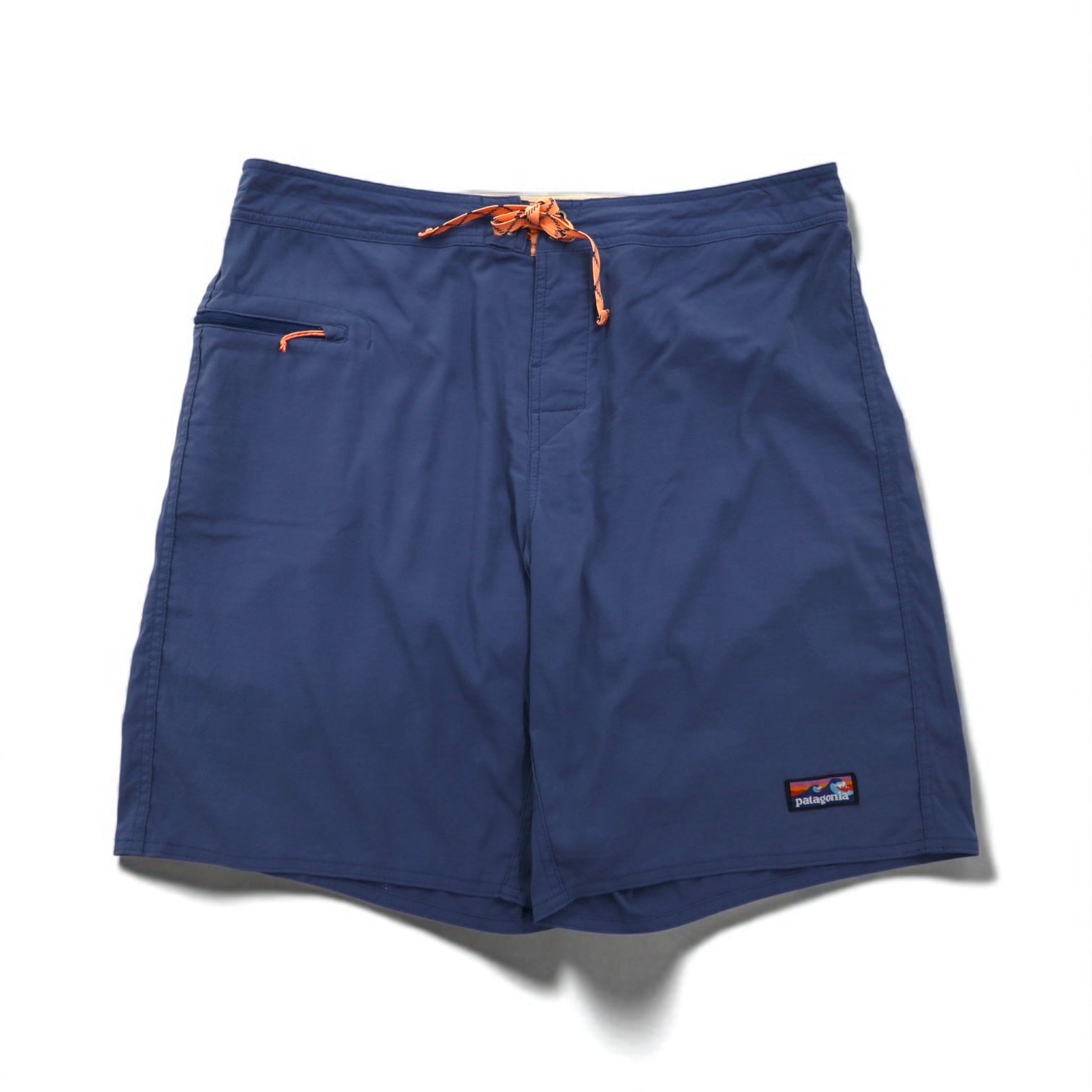 Patagonia Stretch Wavefarer Boardshorts, Navy Nylon, Size L, 86543