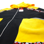 Coca Cola フルジップパーカー L イエロー ブラック コットン テープロゴ 未使用品