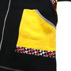 Coca Cola フルジップパーカー L イエロー ブラック コットン テープロゴ 未使用品