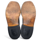 REGAL Wingtip Medallion Shoes Country Shoes 23.5cm Black Leather Embossed 6263 2235 Made in Japan