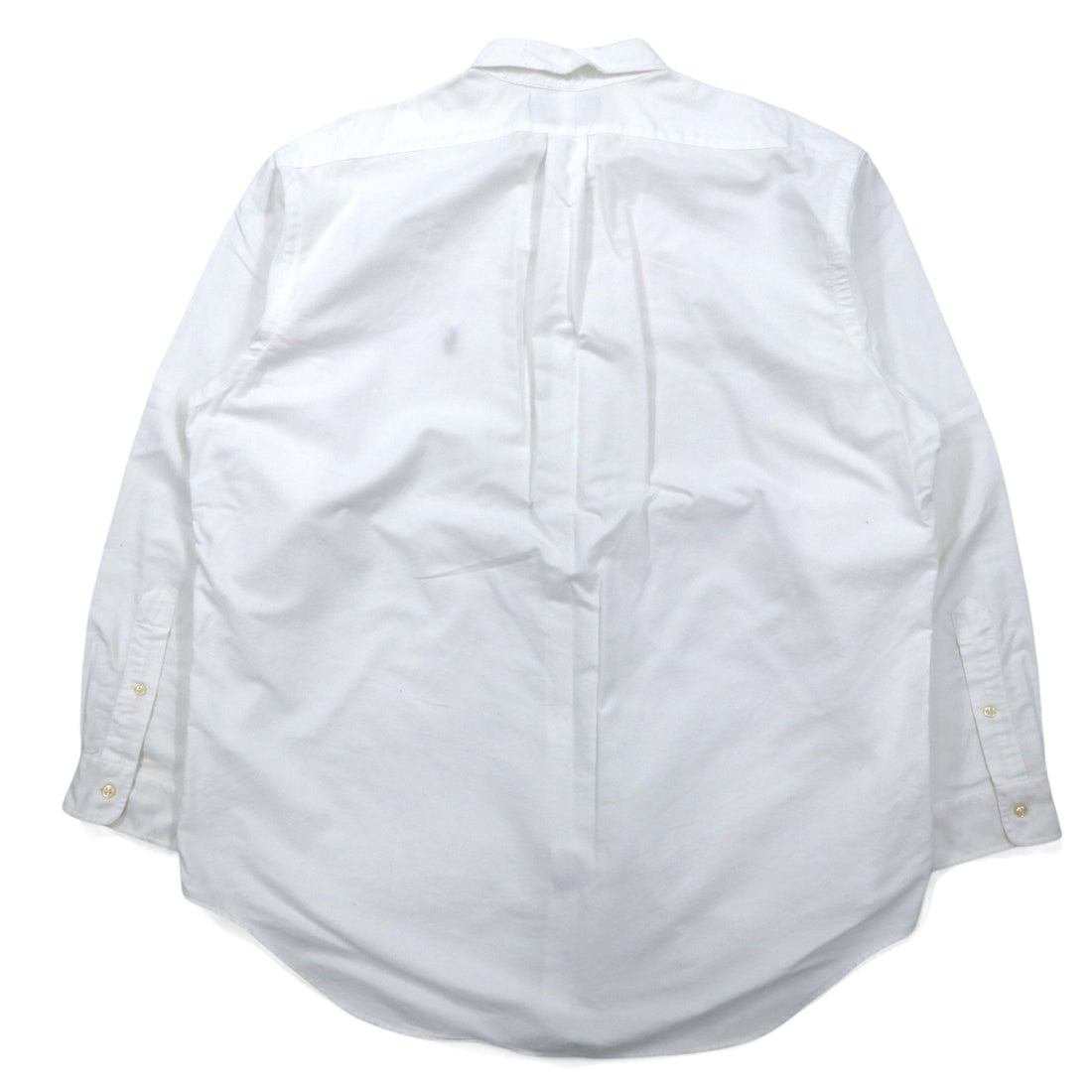 RALPH LAUREN 90s Oxford Button-Down Shirt, XL, White Cotton, YARMOUTH Small Pony Embroidery