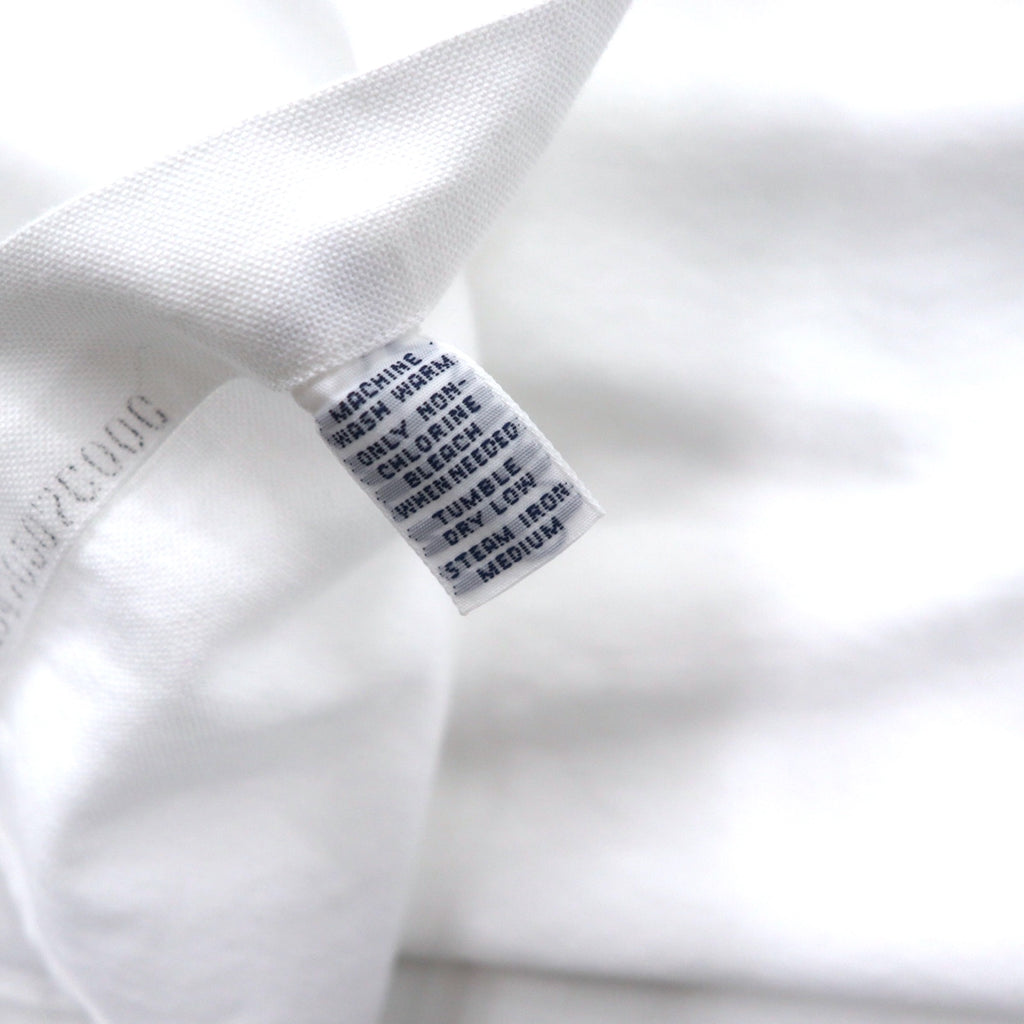 RALPH LAUREN 90s Oxford Button-Down Shirt, XL, White Cotton, YARMOUTH Small Pony Embroidery