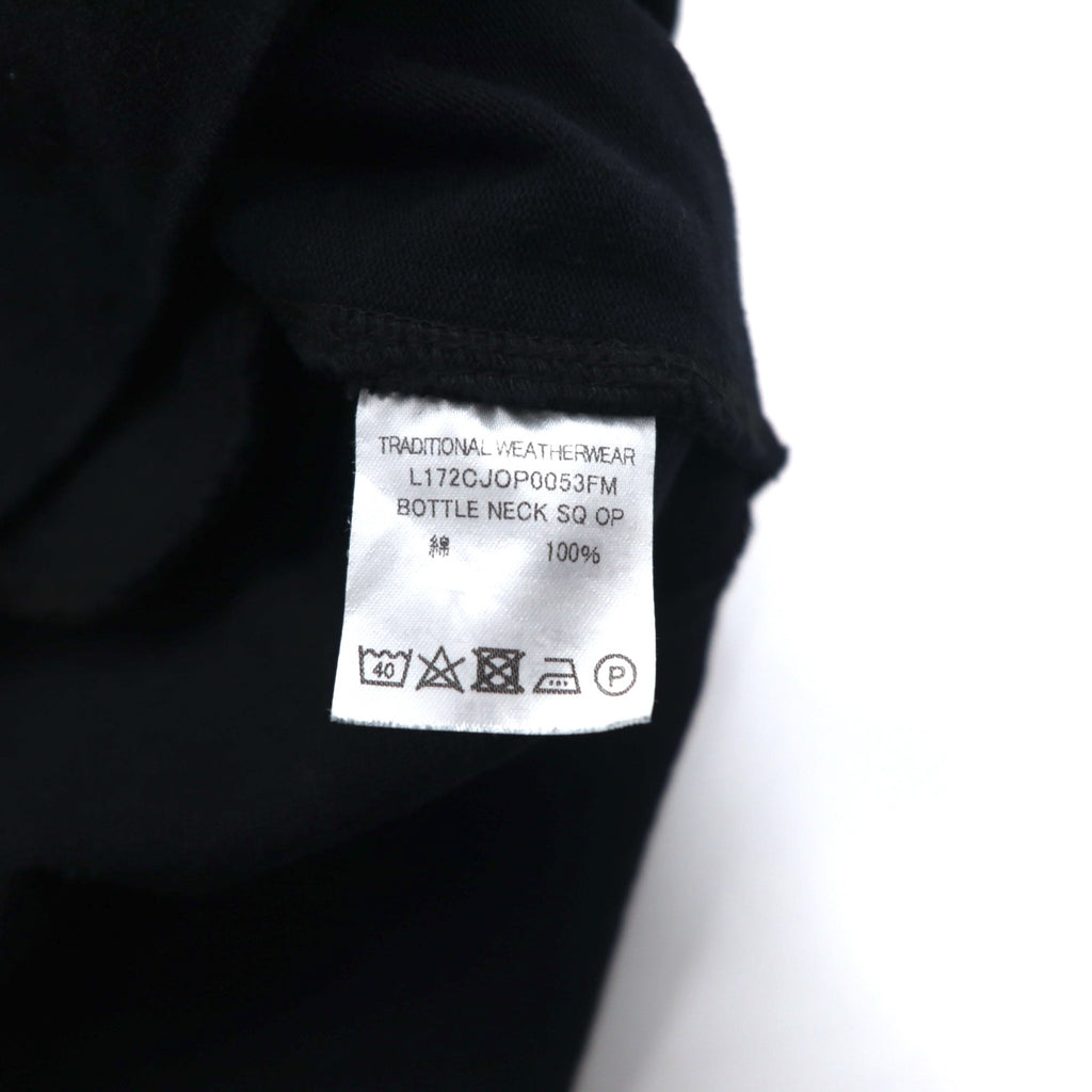 Traditional Weatherwear ボトルネック スクエア ワンピース S ブラック サイドポケット L172CJOP0053FM