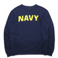 US NAVY Military Printed Sweatshirt M Navy Cotton SOFFE