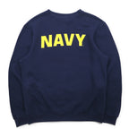 US NAVY Military Printed Sweatshirt M Navy Cotton SOFFE