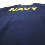 US NAVY Military Printed Sweatshirt M Navy Cotton SOFFE