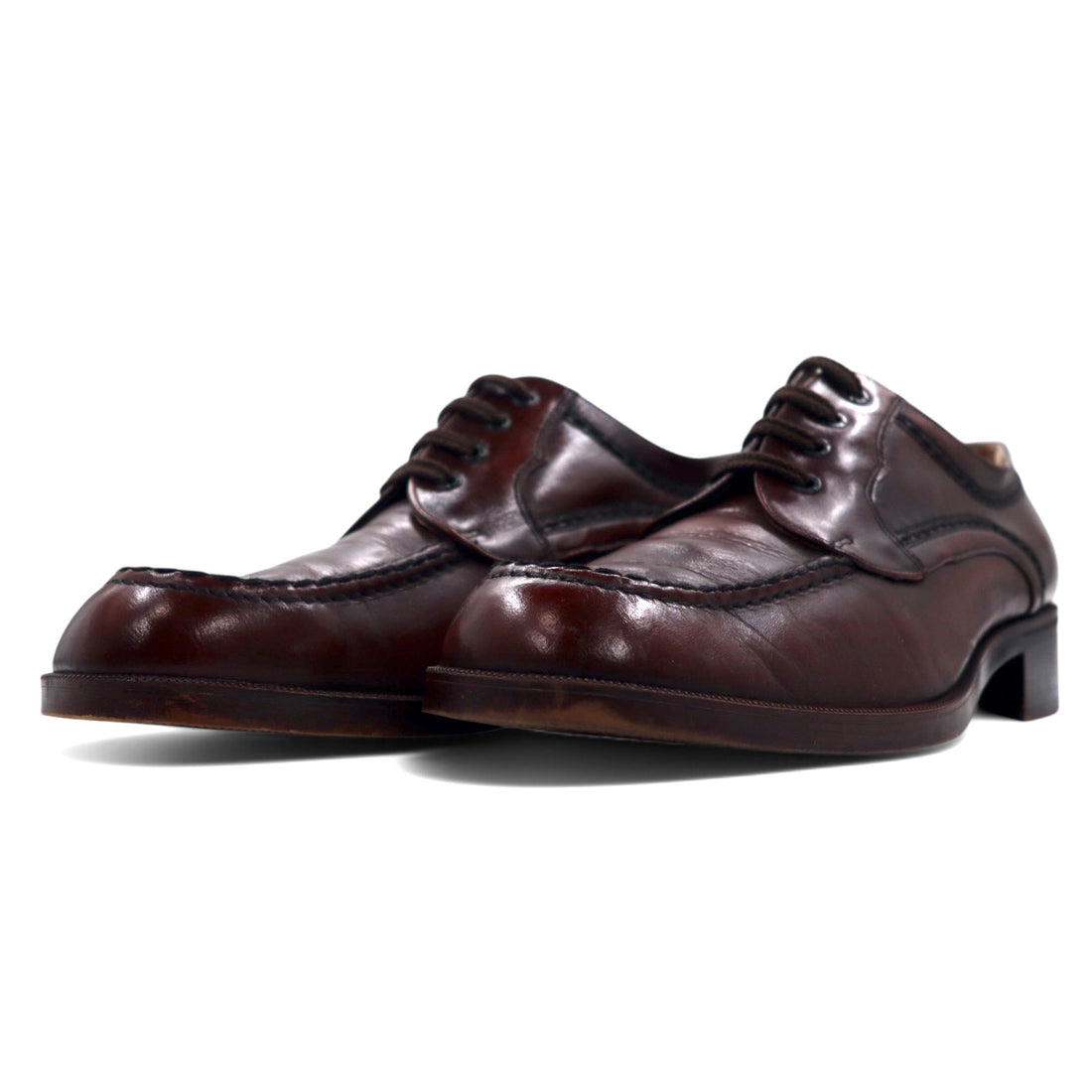 Pellet Moc Toe U-Tip Wingtip Dress Shoes 28cm Dark Brown