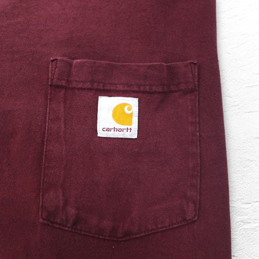 carhartt ロングスリーブ ポケット Tシャツ ロンT 3XL ボルドー ビッグサイズ ホンジュラス戦