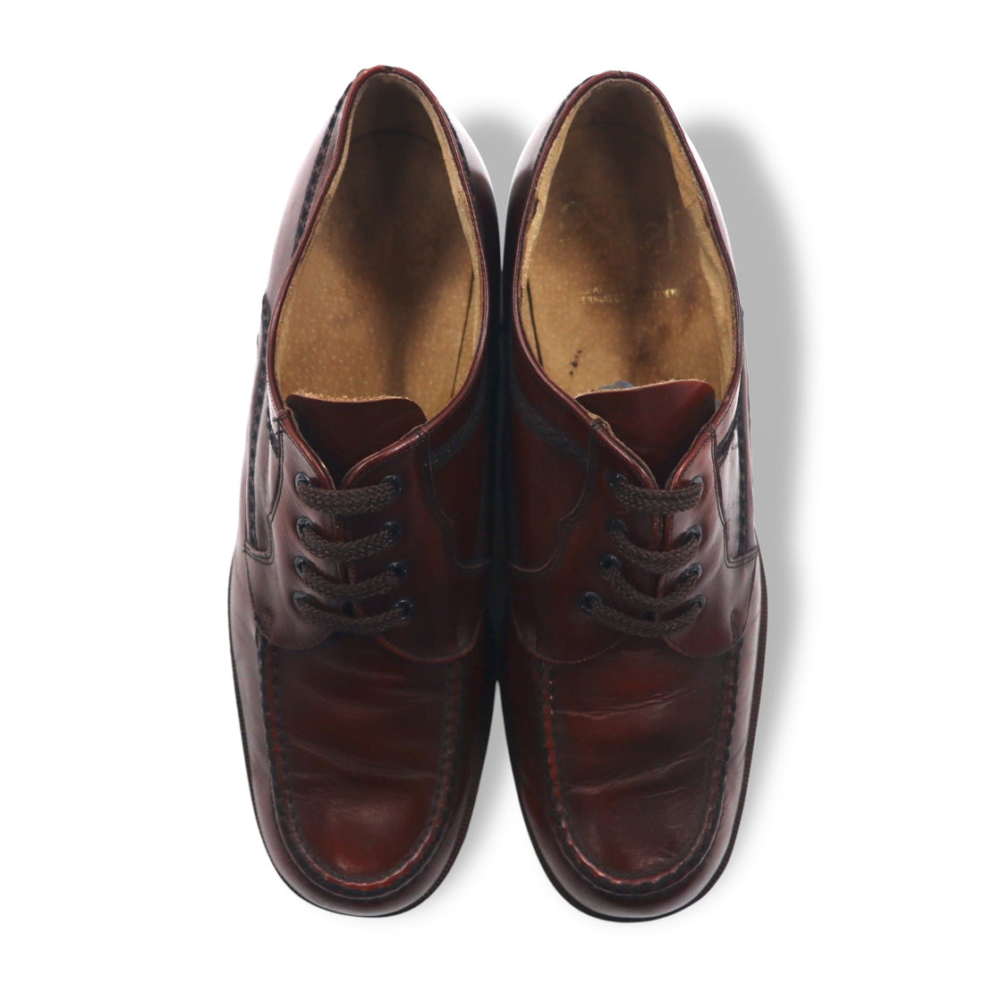 Pellet Moc Toe U-Tip Wingtip Dress Shoes 28cm Dark Brown