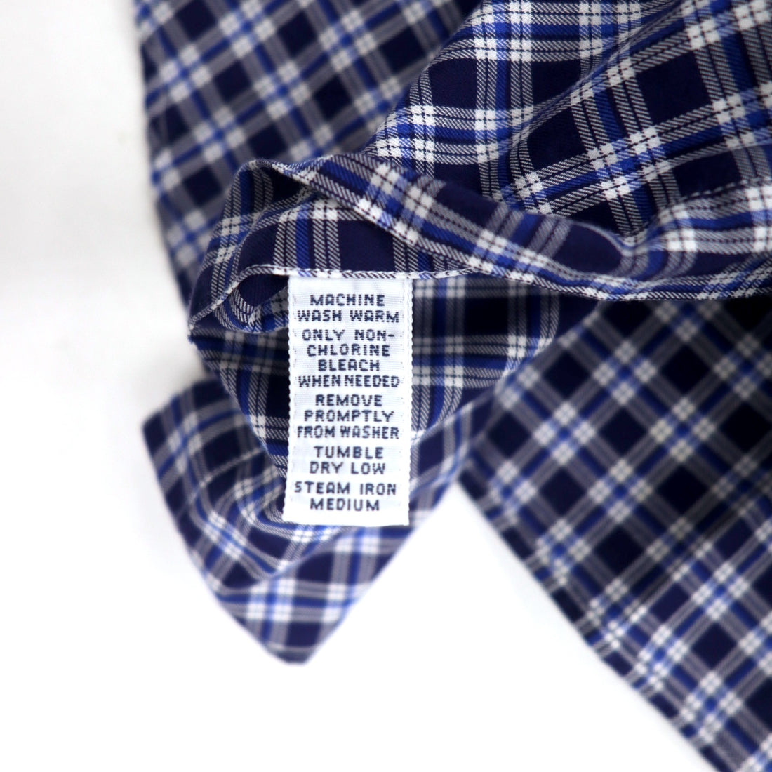 RALPH LAUREN 90s Button-down Shirt, L, Blue, Check, Cotton, BLAKE, Small Pony Embroidery