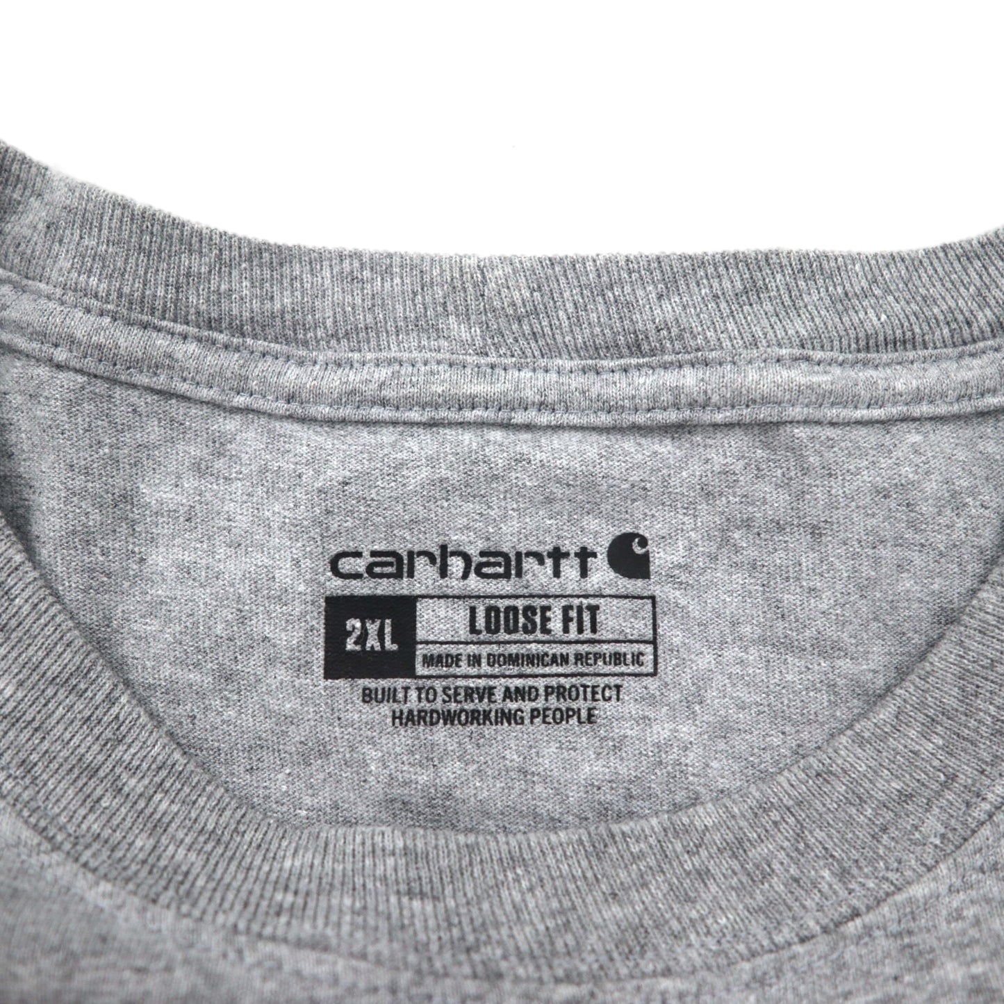 carhartt ルーズフィット ポケット Tシャツ 2XL LOOSE FIT グレー コットン