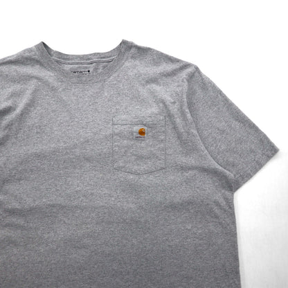 carhartt ルーズフィット ポケット Tシャツ 2XL LOOSE FIT グレー コットン
