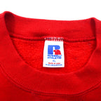 Made in USA 90s RUSSELL ATHLETIC College Print Sweatshirt XL Red Fleece Lined NEBRASKA