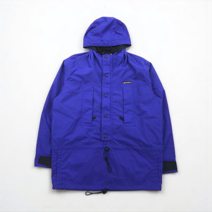 Wrangler TRAIL 90s Pullover Mountain Parka, Size M, Blue, Waterproof, Drawcord Anorak