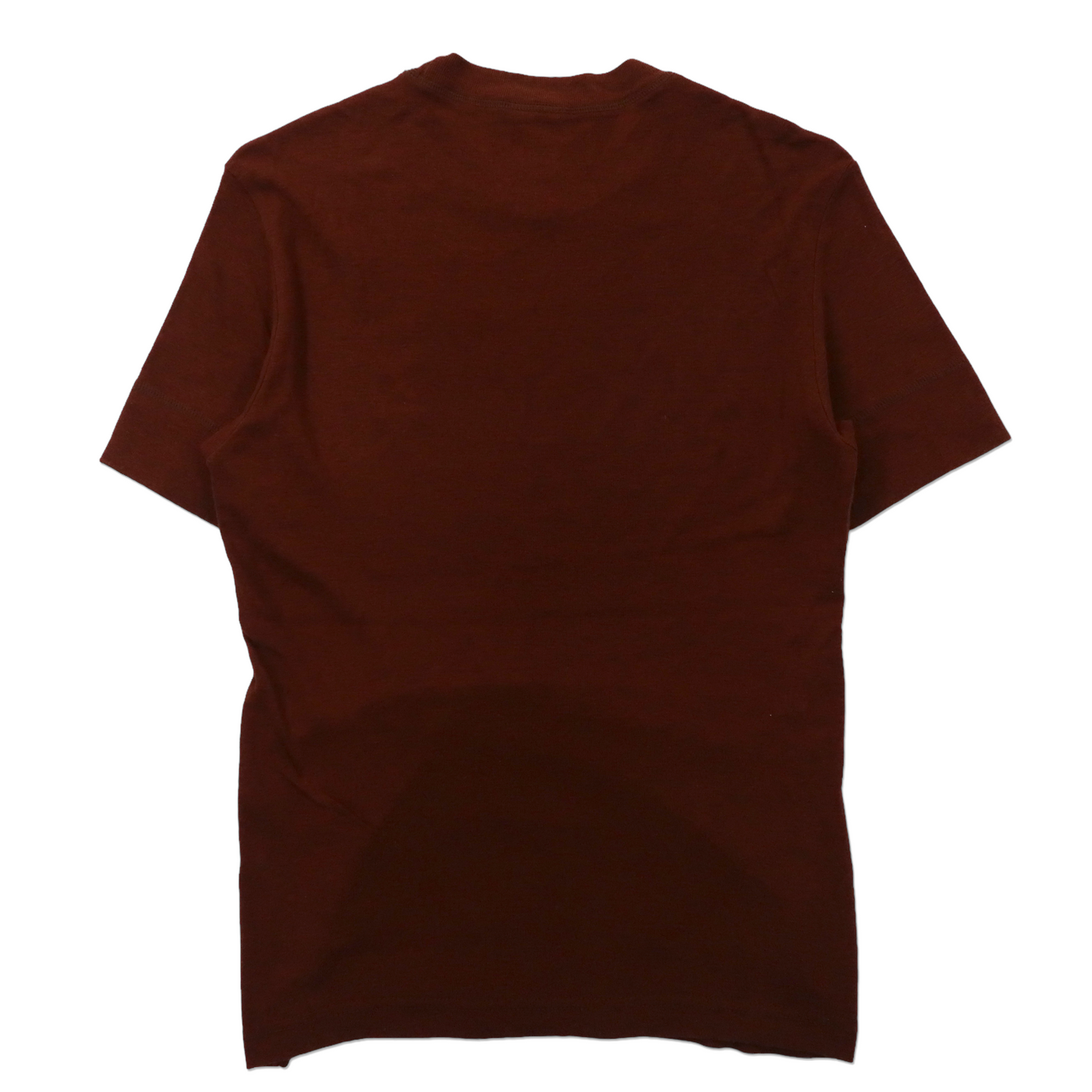 D&G フラワープリントTシャツ 46 ブラウン コットン レース 刺繍 イタリア製