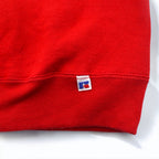Made in USA 90s RUSSELL ATHLETIC College Print Sweatshirt XL Red Fleece Lined NEBRASKA