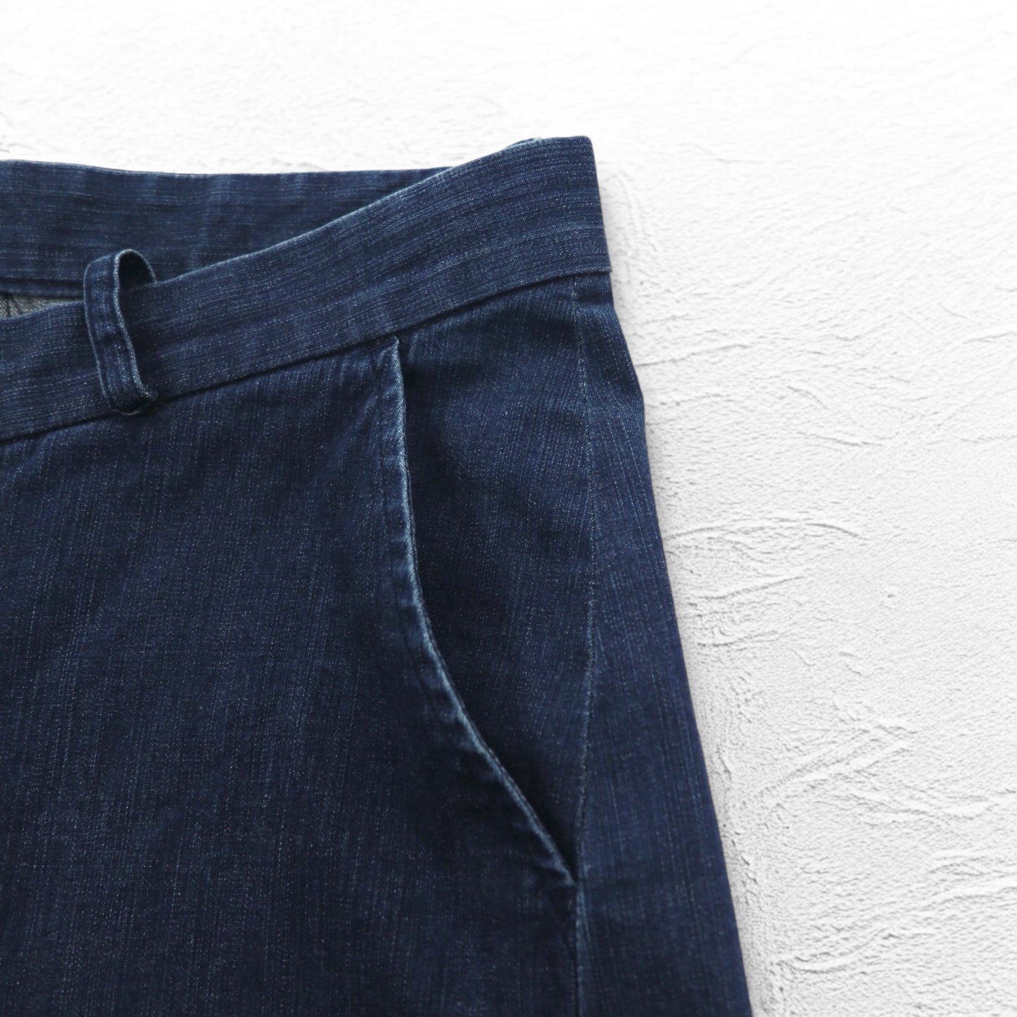 ka na ta デニムパンツ tiny pants スキニー S インディゴ ブルー 日本製