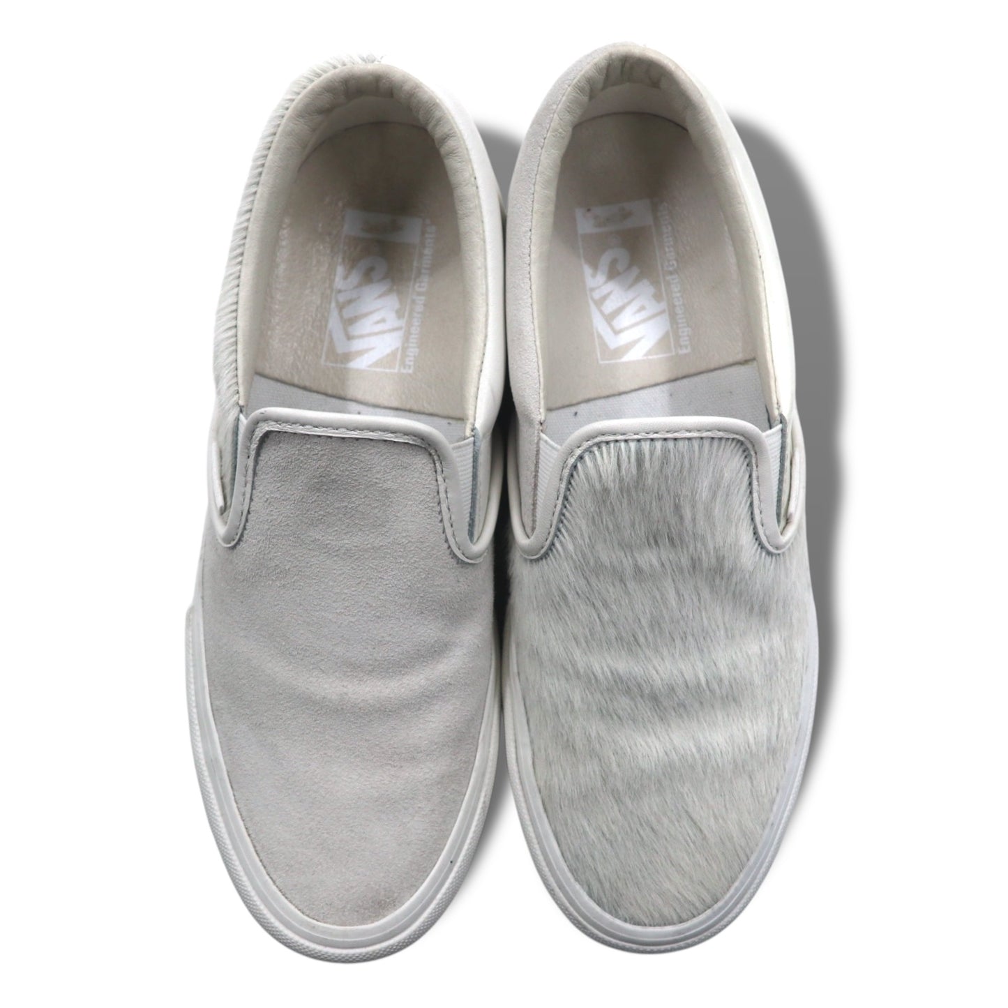 ENGINEERED GARMENTS × VANS VAULT スリッポン SLIP-ON スニーカー 25.5cm ホワイト レザー ハラコ