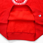 Made in USA 90s RUSSELL ATHLETIC College Print Sweatshirt XL Red Fleece Lined NEBRASKA
