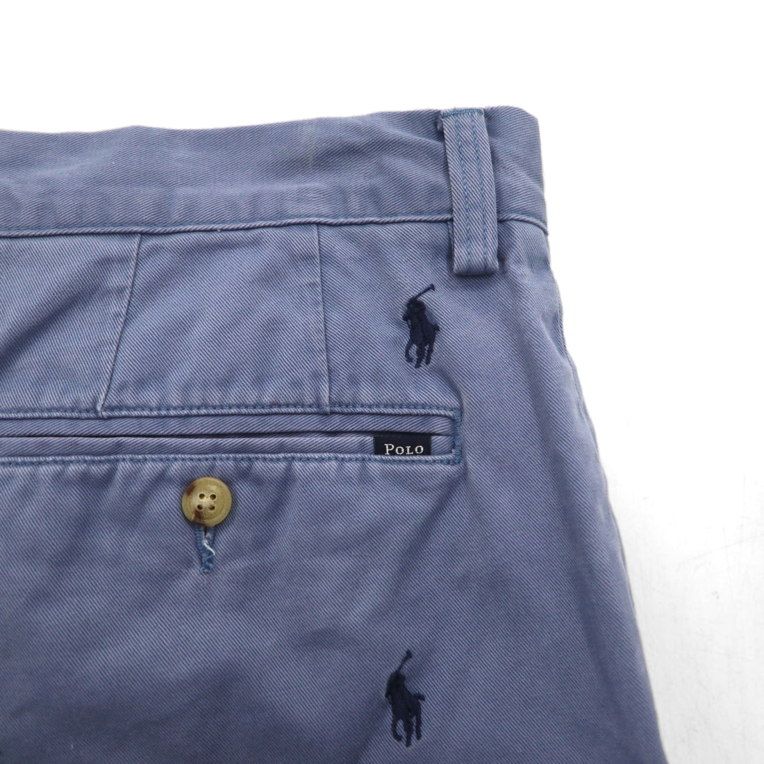 POLO RALPH LAUREN オールオーバーポニー 刺繍 ショートパンツ ハーフパンツ L ネイビー コットン