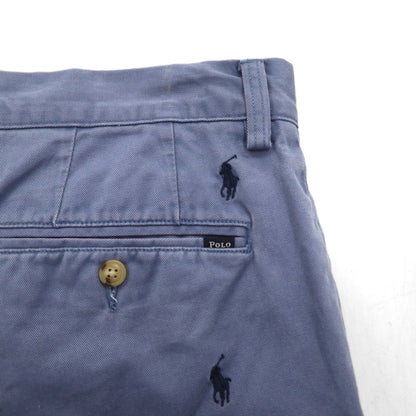 POLO RALPH LAUREN オールオーバーポニー 刺繍 ショートパンツ ハーフパンツ L ネイビー コットン